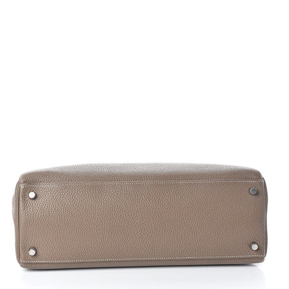 Hermes Togo Kelly Retourne 35 Etoupe 5 of 36