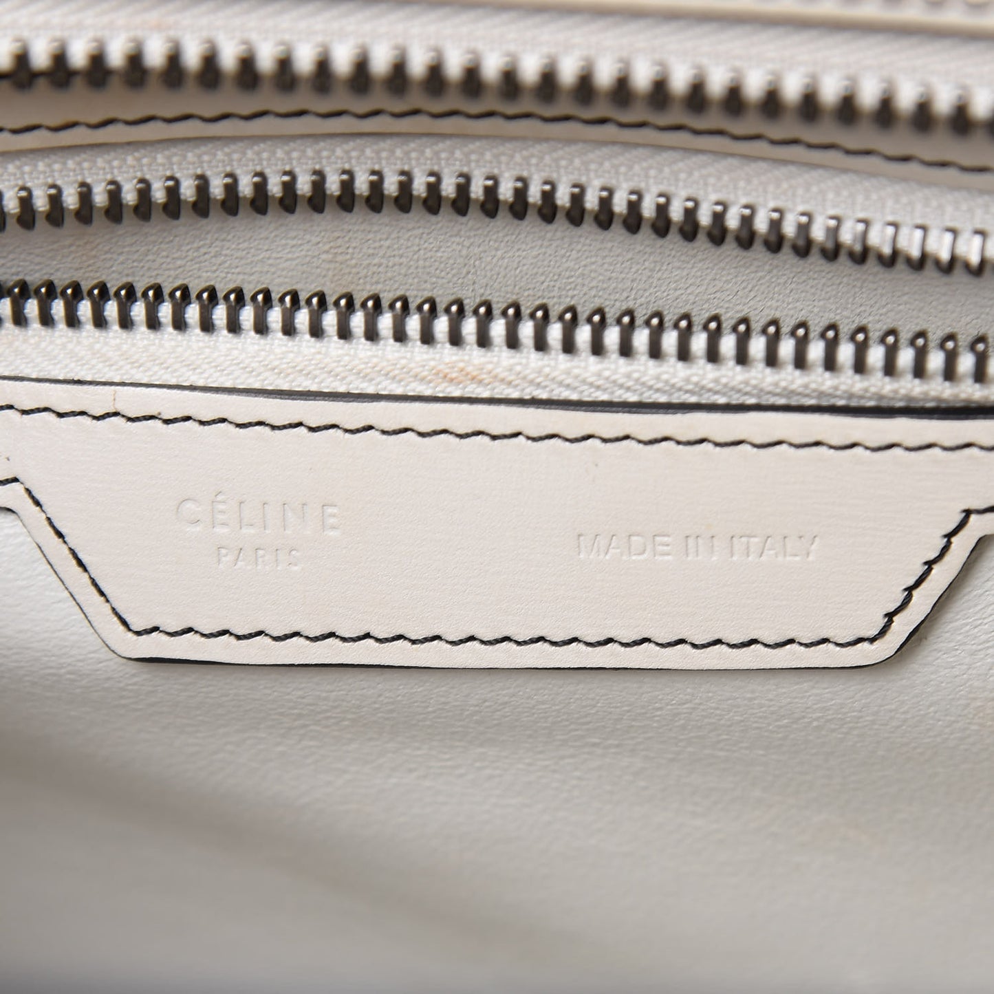 Satin Calfskin Micro Debossed Luggage White