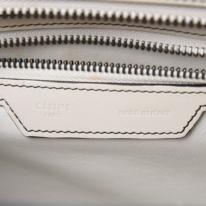 Celine Satin Calfskin Micro Debossed Luggage White 7 of 13