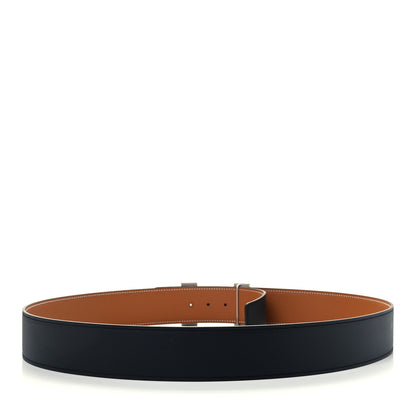 Hermes Tadelakt Epsom 42mm Constance 2 H Belt 105 Black Gold 2 of 6