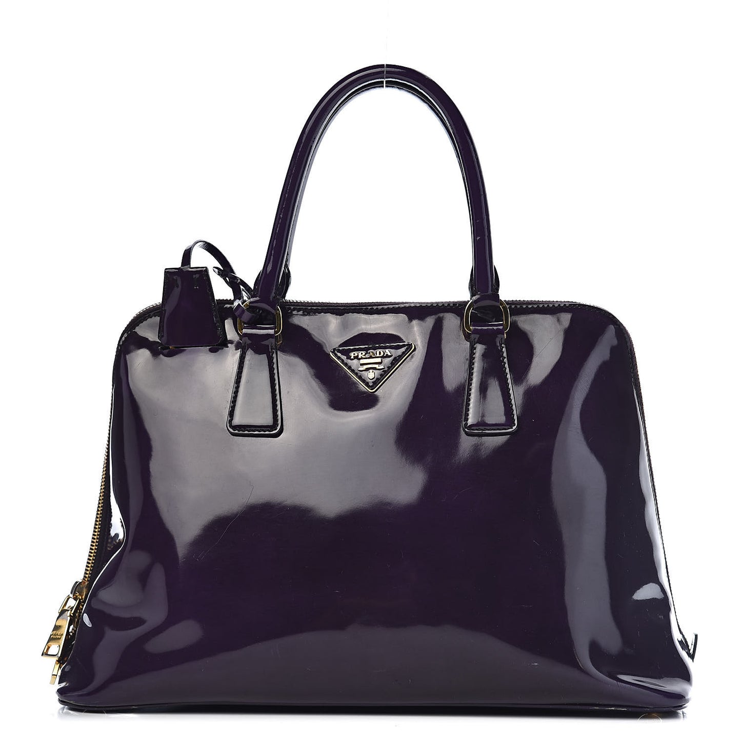 Spazzolato Medium Promenade Tote Viola Fume