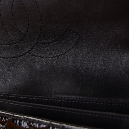 Chanel Patent Goatskin Quilted 3 Pocket Accordion Flap Black 10 of 10