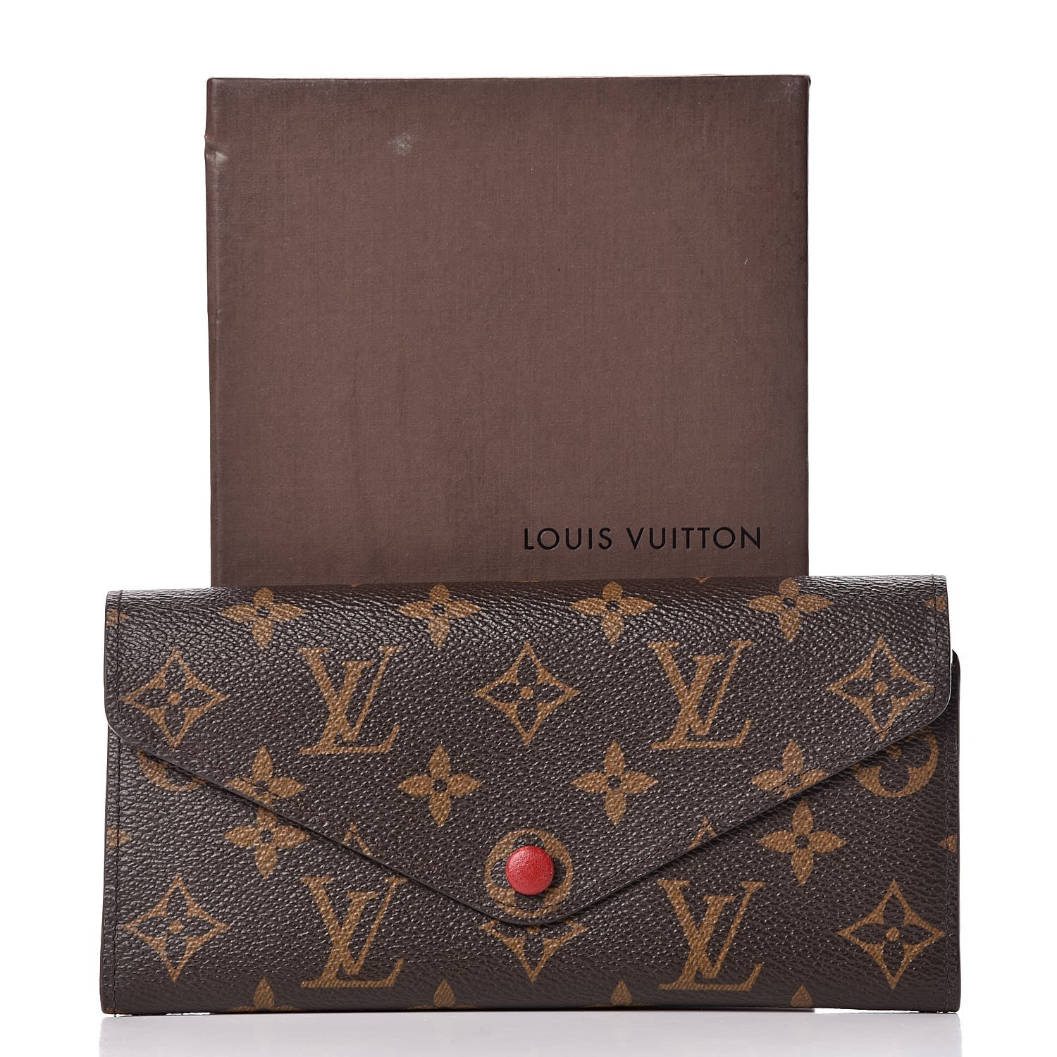Louis Vuitton Monogram Josephine Wallet Red 8 of 8