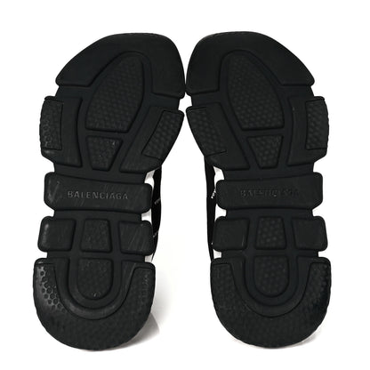 Balenciaga Neoprene Knit Allover Logo Bi-Color Sole Womens Speed Sneakers 36 Black White 5 of 8