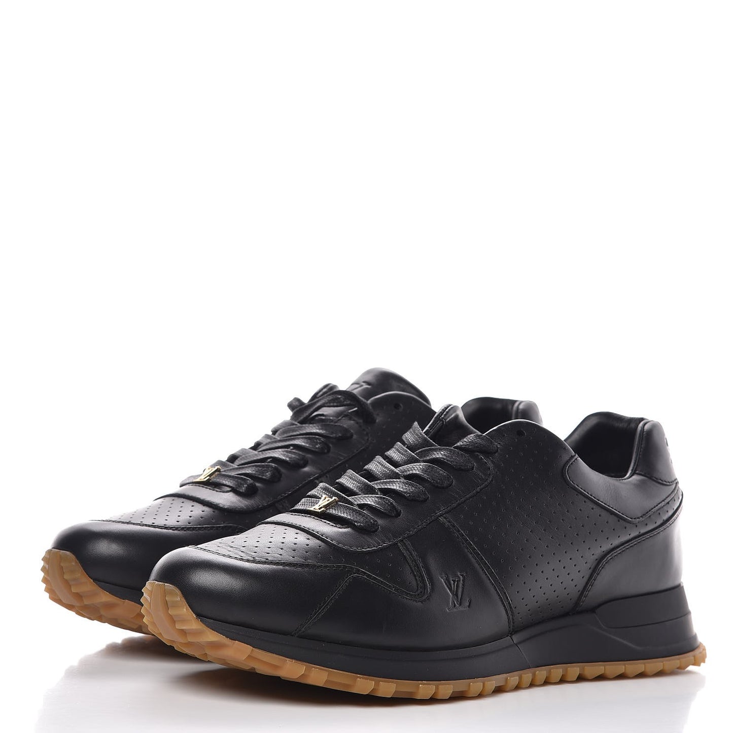 X SUPREME Calfskin Run Away Sneakers 7 Black
