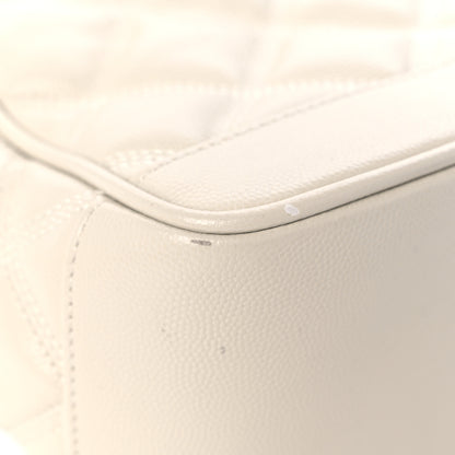 Saint Laurent Grain de Poudre Quilted 80's Vanity Bag Crema Soft 7 of 14