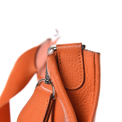 Hermes Taurillon Clemence Evelyne III GM Orange 11 of 12
