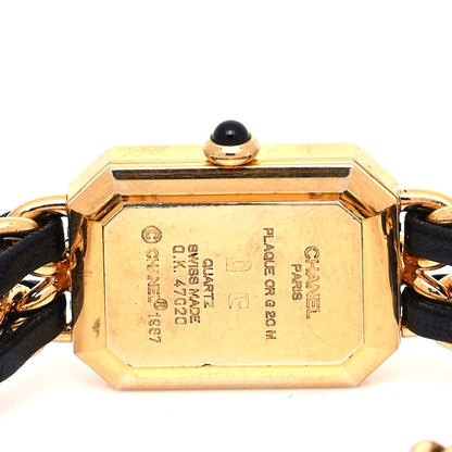 Chanel Stainless Steel Lambskin 20mm Chain Premiere Quartz Watch Gold M 4 of 4