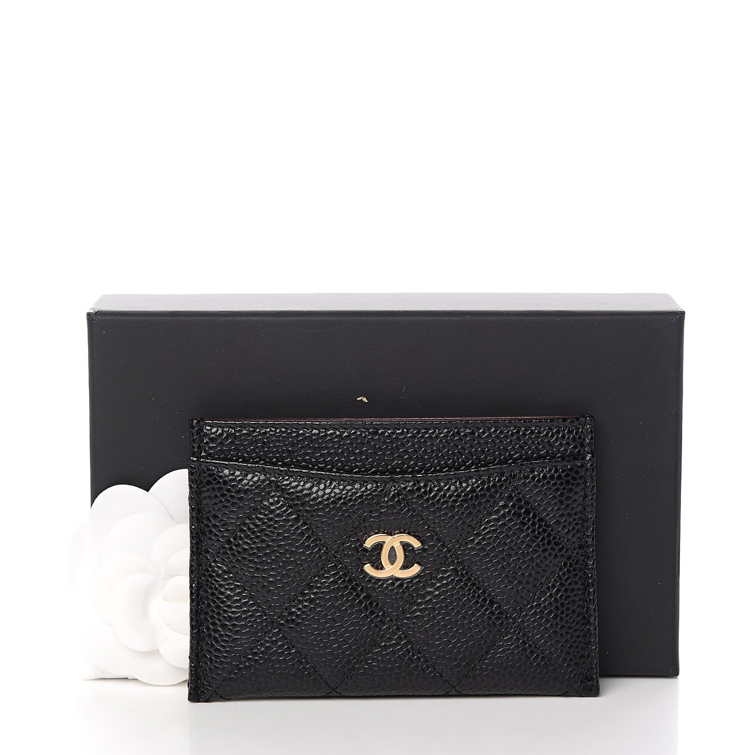 Chanel Caviar Quilted Card Holder Black 9 of 9