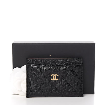 Chanel Caviar Quilted Card Holder Black 9 of 9