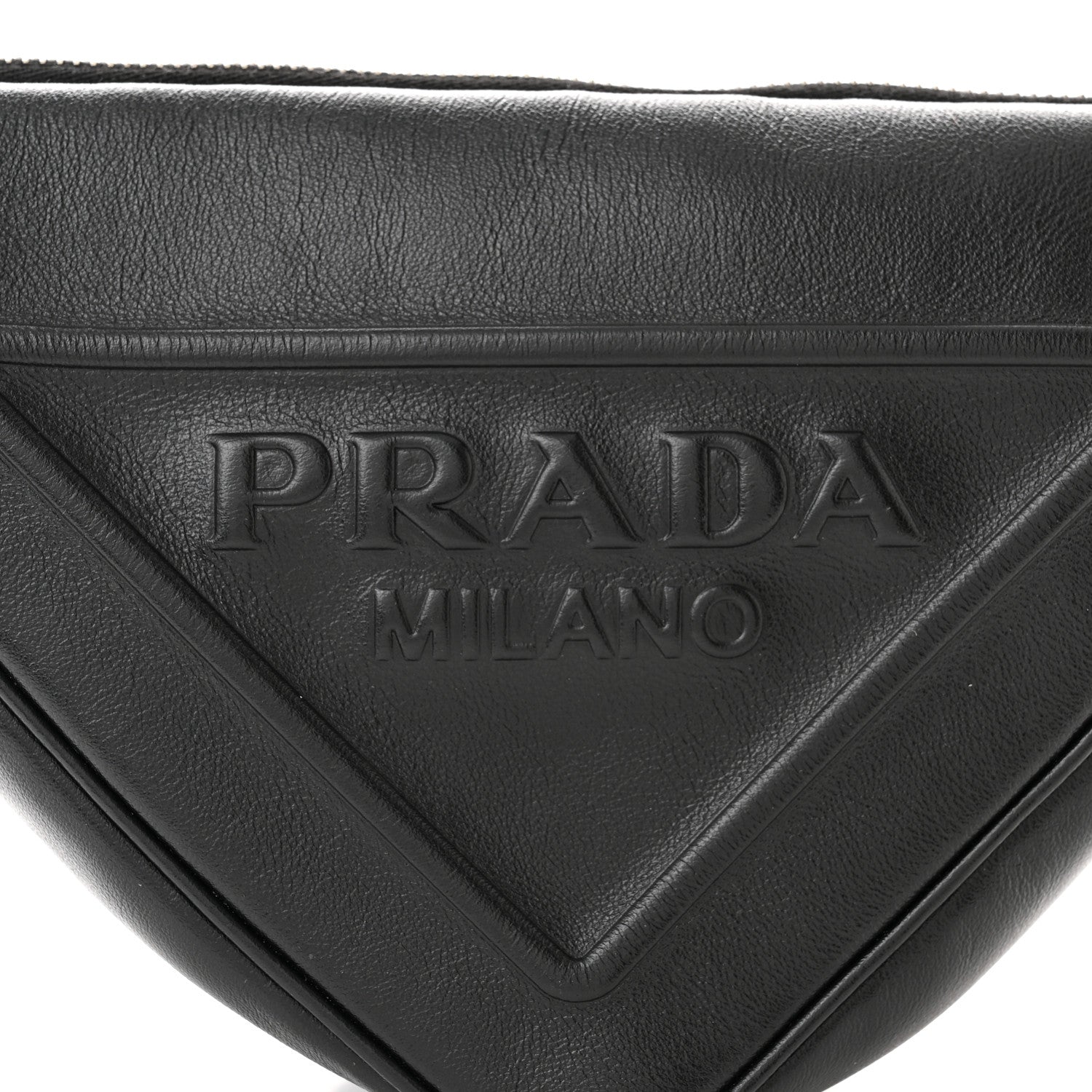 Prada Grace Lux Triangle Shoulder Bag Black 8 of 11