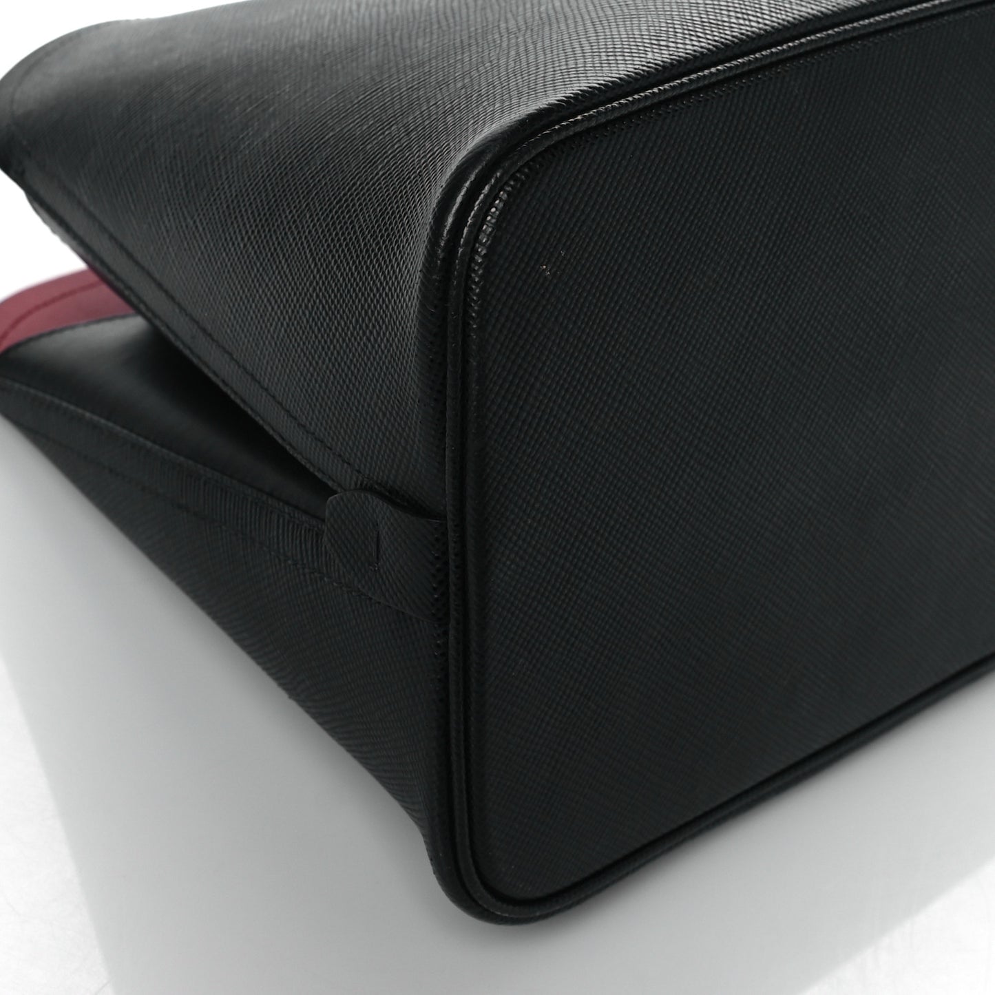Saffiano Cuir Matinee Tote Black Cherry