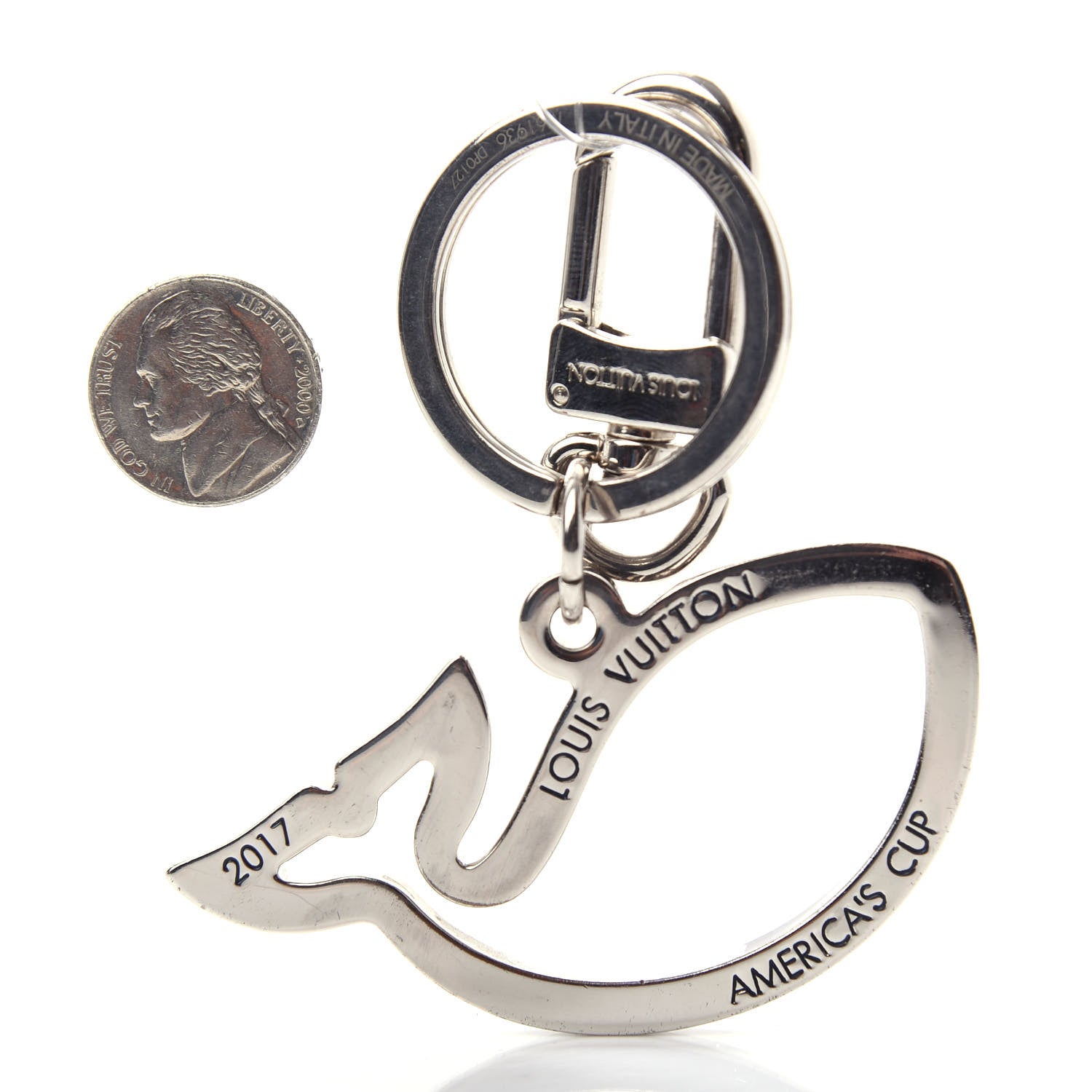 Louis Vuitton Americas Cup Tropicoral Whale Bag Charm Key Holder 2 of 5