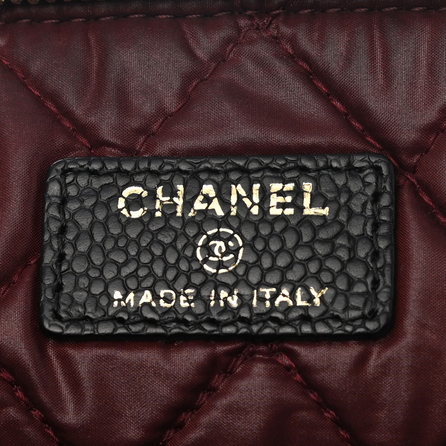 Chanel Caviar Quilted Large Cosmetic Case Black 6 of 8