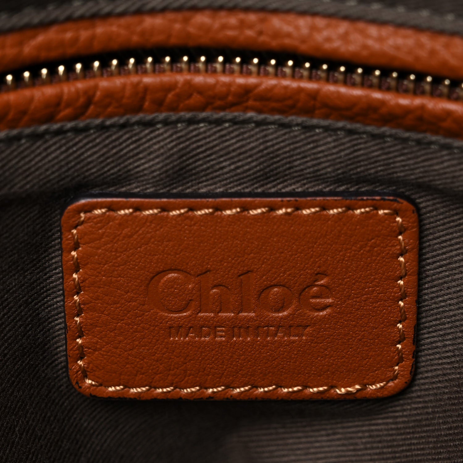 Chloe Calfskin Large Marcie Satchel Tan 6 of 12