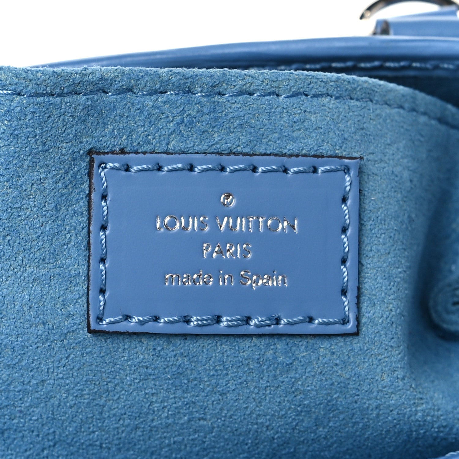Louis Vuitton Epi Petit Sac Plat Bleuet 6 of 9