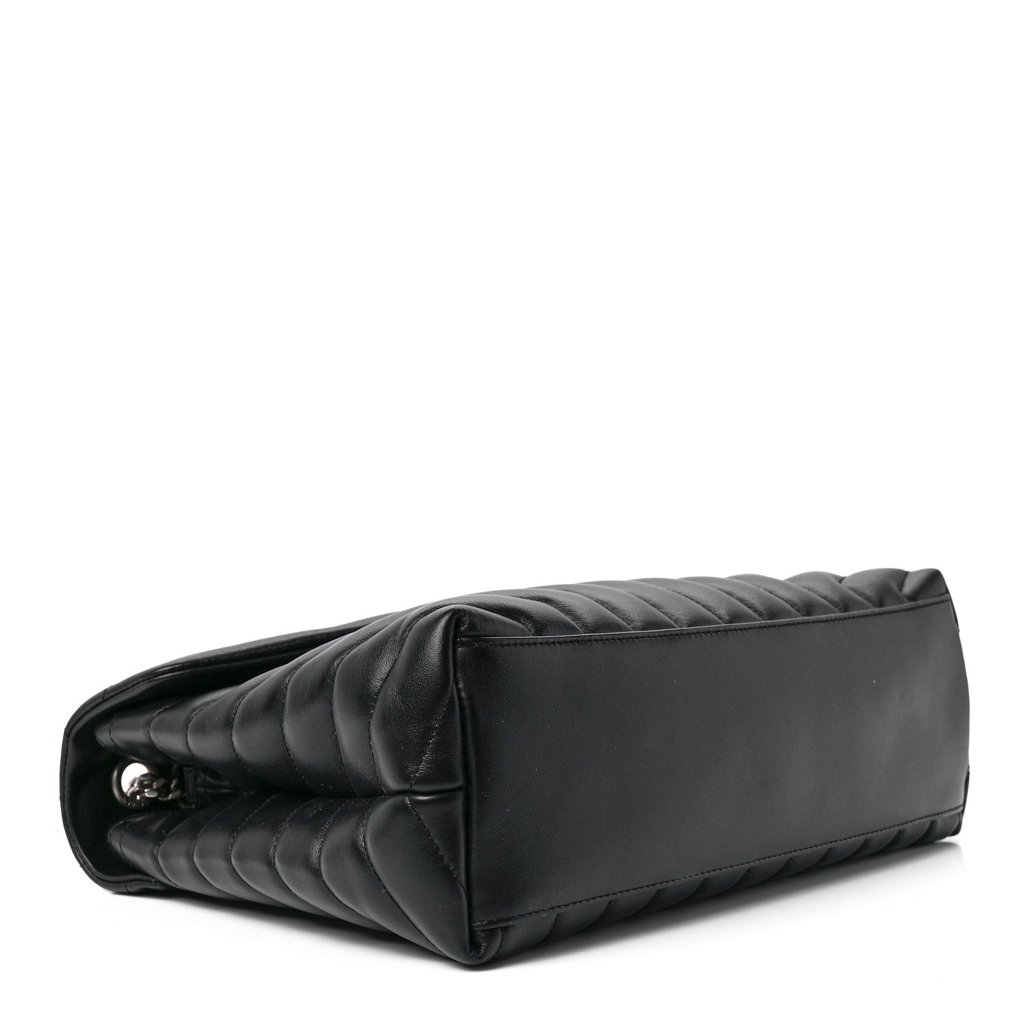 Saint Laurent Calfskin Y Quilted Monogram Medium Loulou Chain Satchel Black 4 of 13