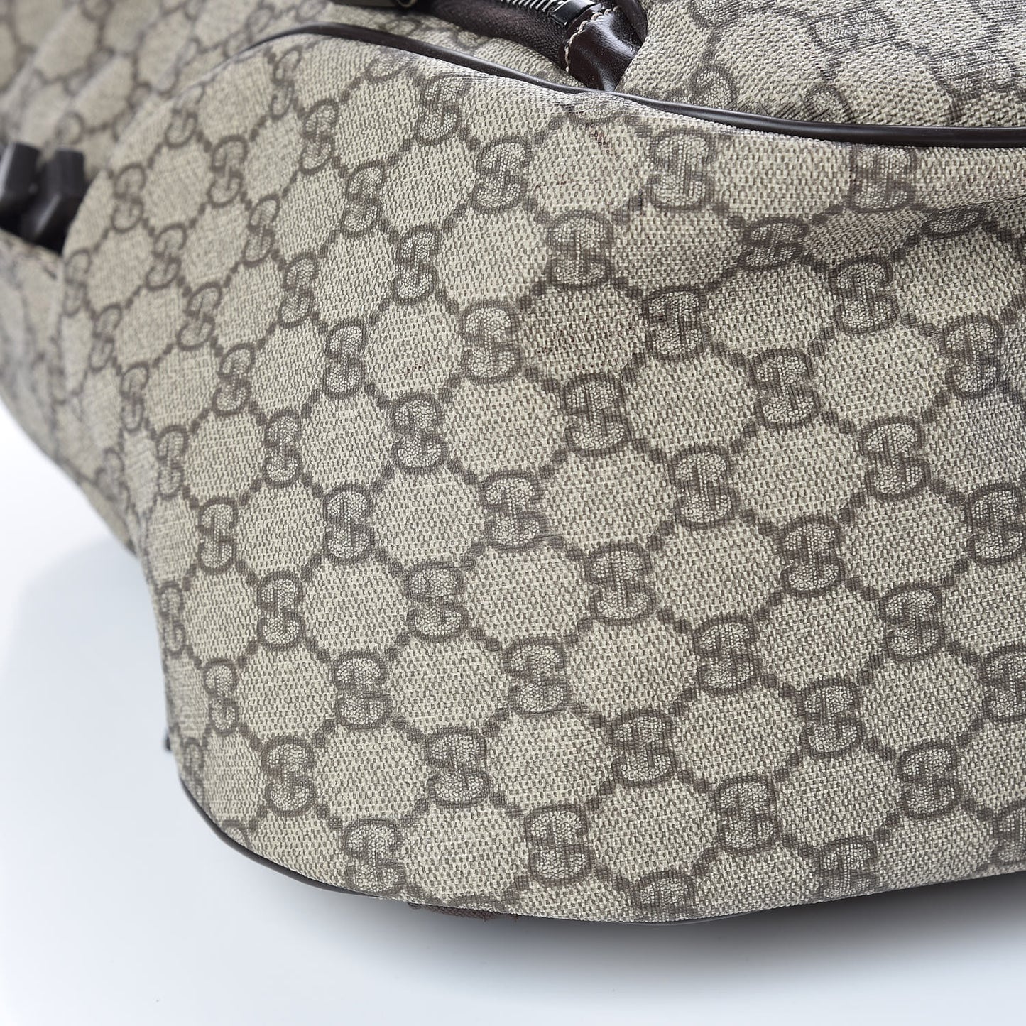 GG Plus Monogram Interlocking G Medium Backpack Dark Brown