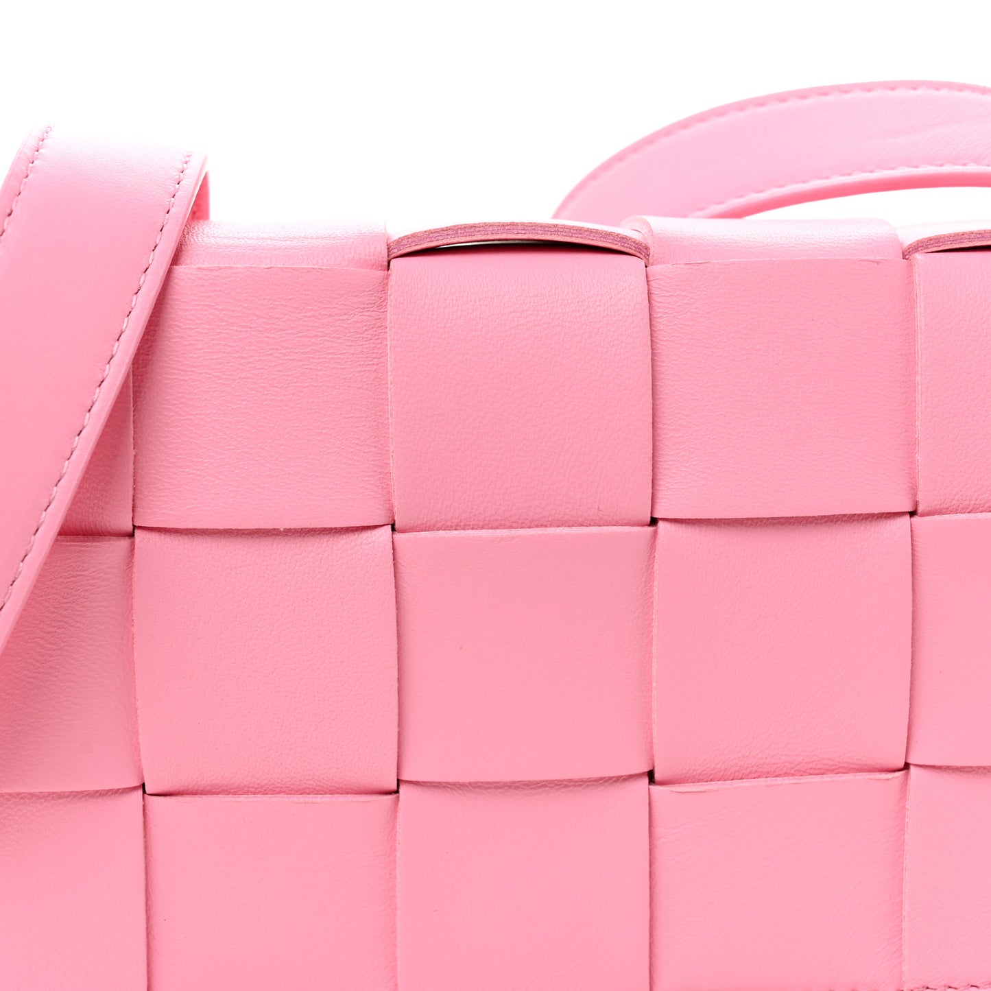 Lambskin Maxi Intreccio Small Cassette Crossbody Bag Ribbon