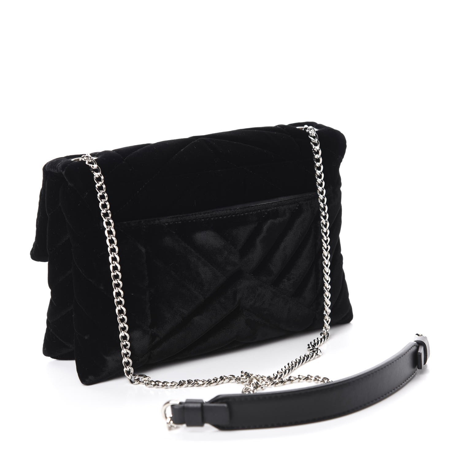 Lanvin Velvet Mini Sugar Flap Shoulder Bag Black 3 of 9