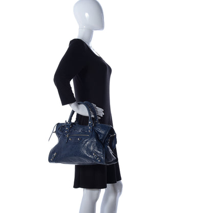 Balenciaga Agneau Giant 12 Silver Hardware City Bleu Mineral Light Bleu Mineral 3 of 20