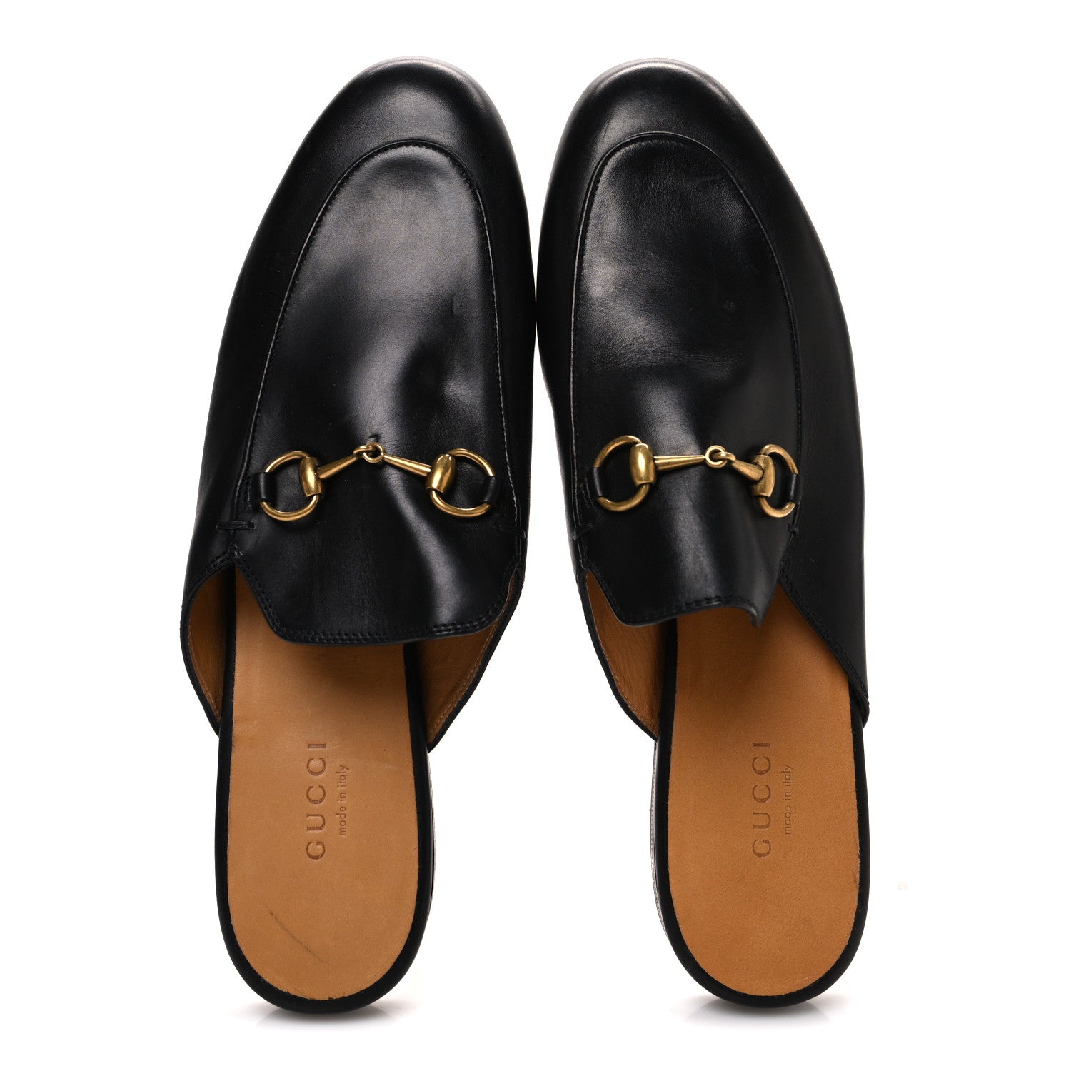 Gucci Calfskin Womens Princetown Slippers 38 Black 2 of 10