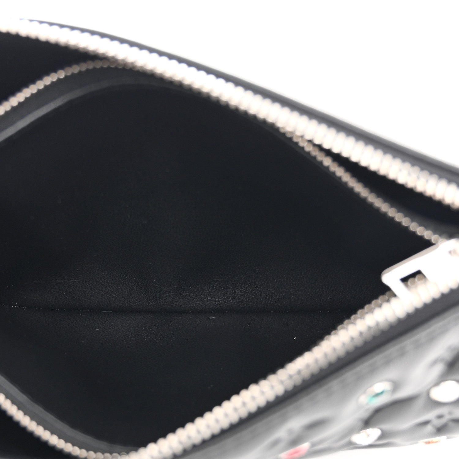 Louis Vuitton Lambskin Monogram Crystal Embossed Embellished Coussin BB Black 6 of 11