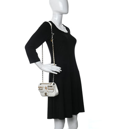 Chanel Lambskin Quilted Mini Coco Clips Flap White 2 of 10