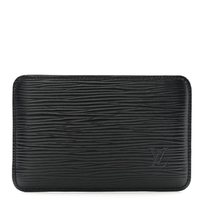Louis Vuitton Epi Card Holder Black 1 of 10