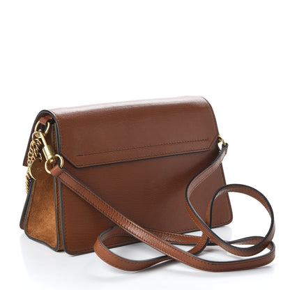 Givenchy Goatskin Suede Small GV3 Shoulder Bag Amber Mastic 3 of 9