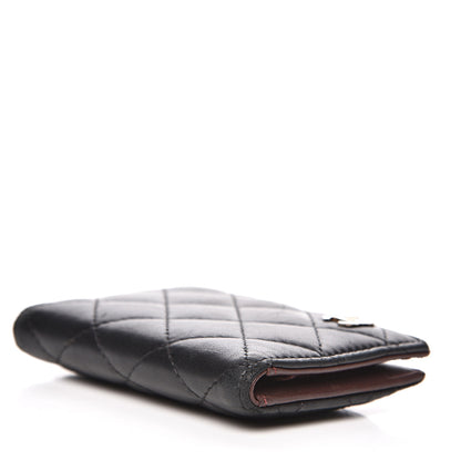 Chanel Lambskin Quilted Card Holder Wallet Black 4 of 12