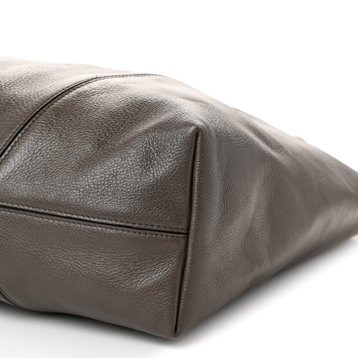 Chloe Grained Calfskin Large Spin Tote Flannel Grey 10 of 10