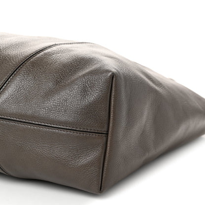 Chloe Grained Calfskin Large Spin Tote Flannel Grey 10 of 10