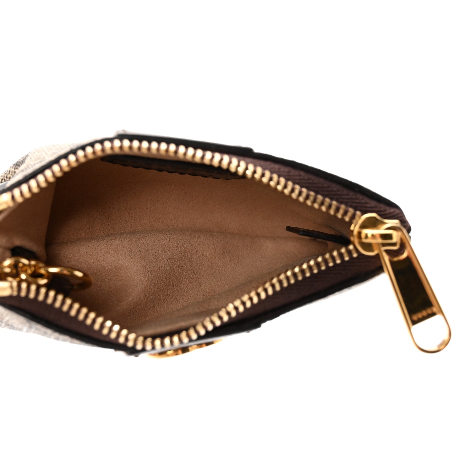 GG Supreme Monogram Web Ophidia Key Case Beige New Acero