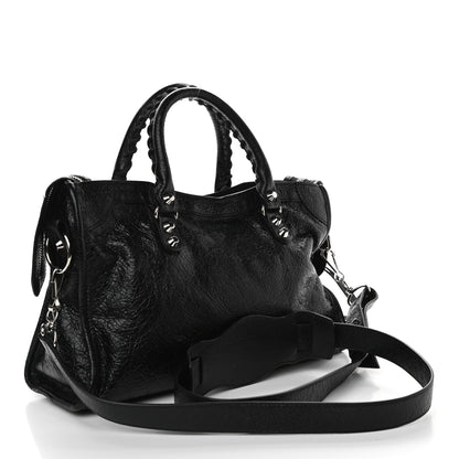 Balenciaga Agneau Classic Silver Hardware S City Black 2 of 8
