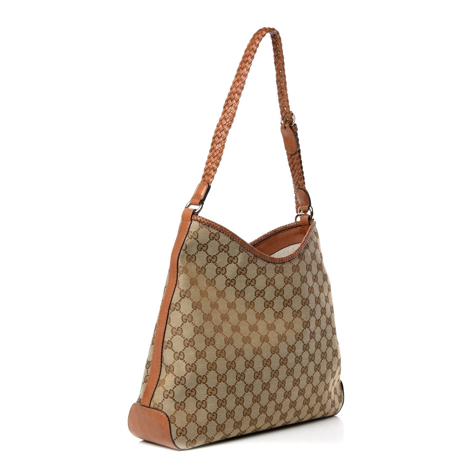Gucci Monogram Medium Marrakech Hobo Camel 3 of 13