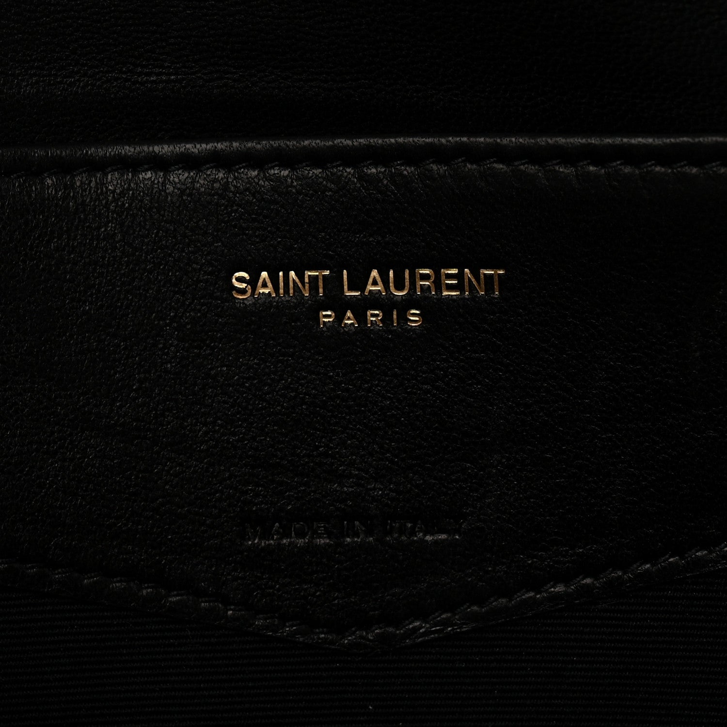Saint Laurent Lambskin Quilted Double Flap Chain Pouch Black 6 of 8