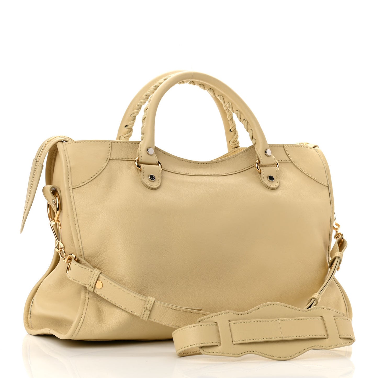 Veau Amp Plate Gold Hardware City Beige Argile