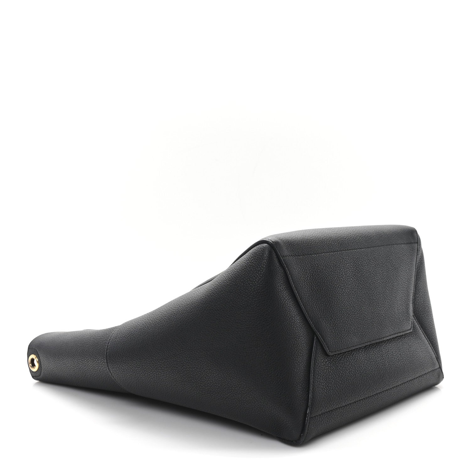Celine Soft Grained Calfskin Sangle Bucket Bag Black 4 of 11