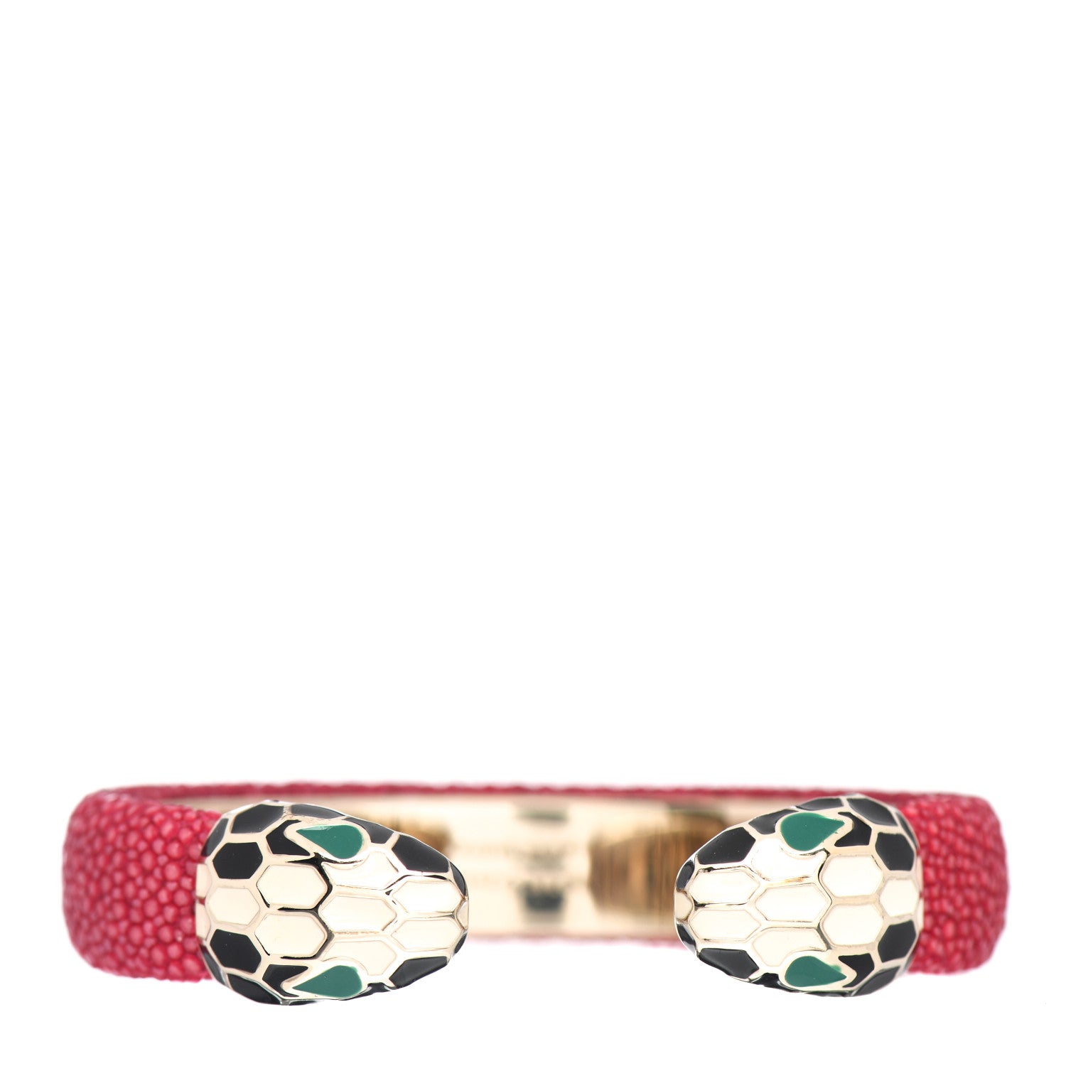 Bulgari Galuchat Serpenti Forever Bracelet Pink 1 of 4