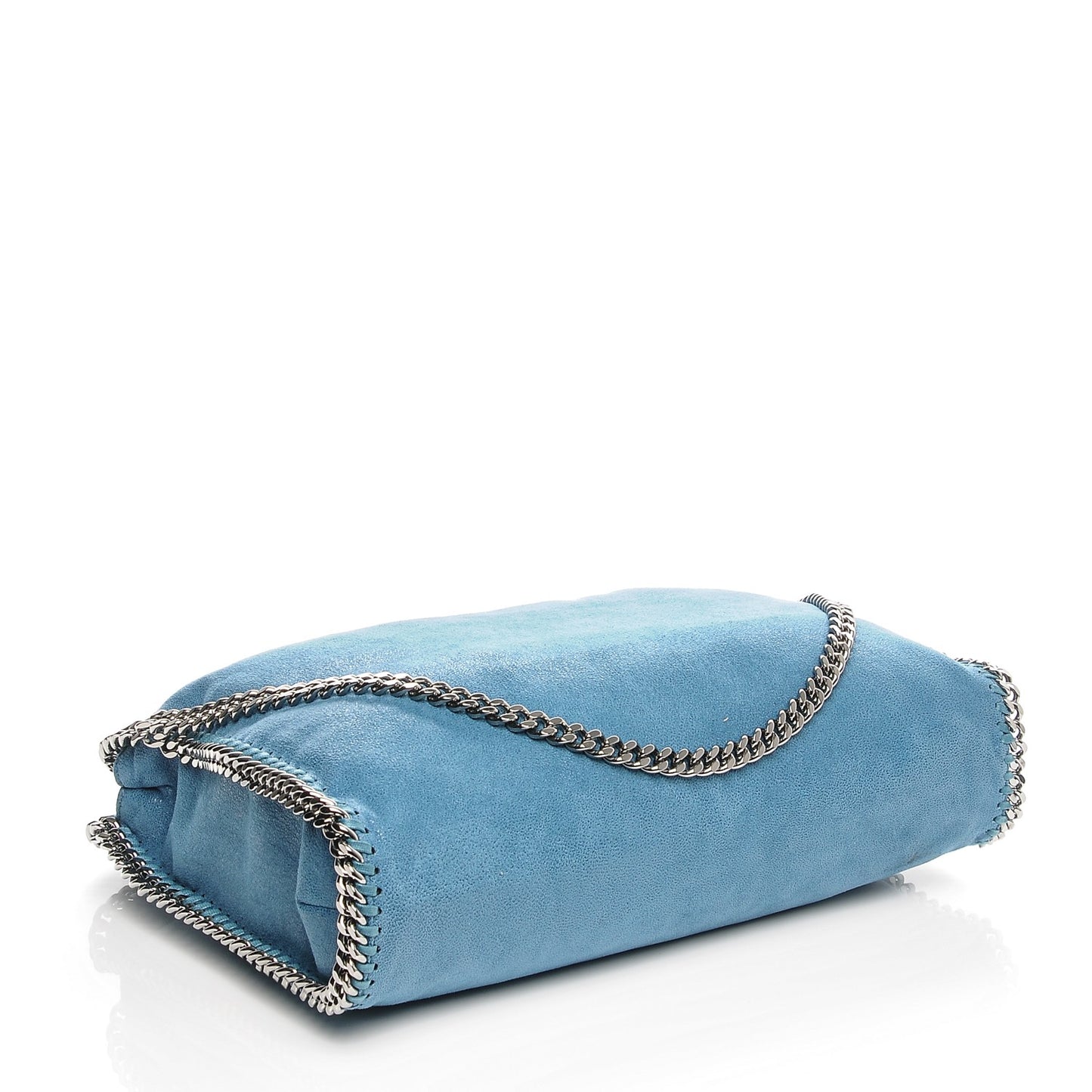 Shaggy Deer Falabella Fold Over Tote Blue