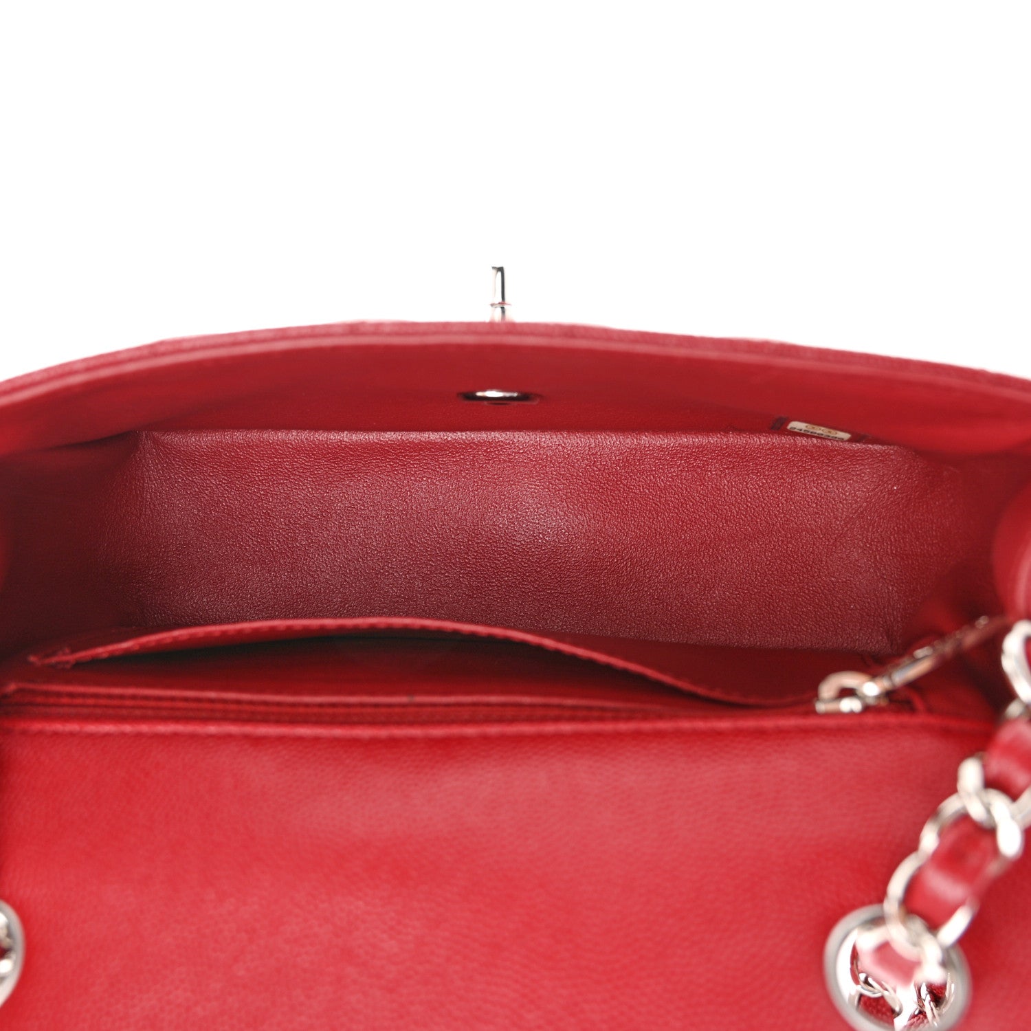 Chanel Caviar Quilted Mini Rectangular Flap Red 5 of 11