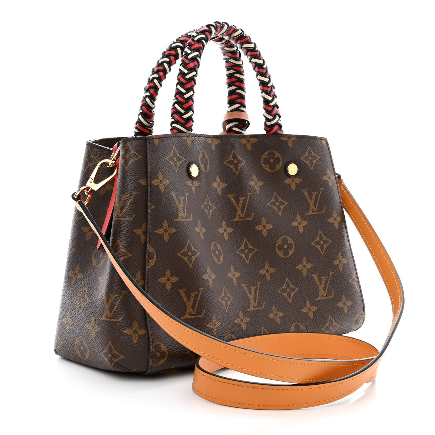 Monogram Braided Montaigne BB Coquelicot Creme Safran Peach