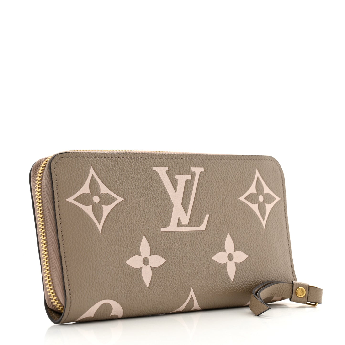 Empreinte Monogram Giant Zippy Wallet Tourterelle Creme