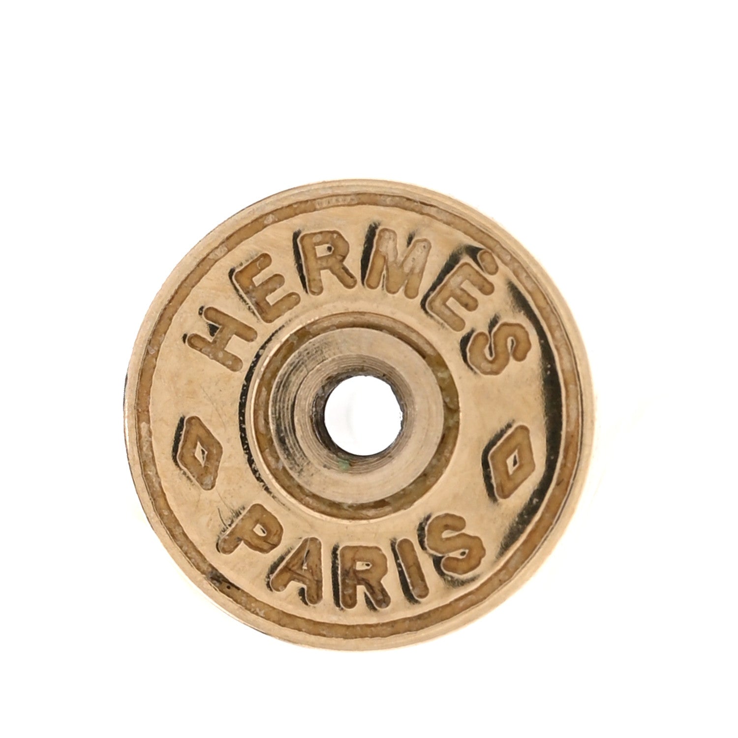 Hermes Permabrass Buffalo Horn Amulettes Equestre Earrings 4 of 4