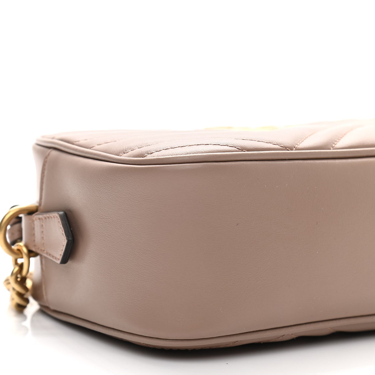 Calfskin Matelasse Small GG Marmont Chain Shoulder Bag Porcelain Rose