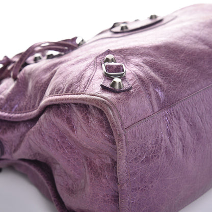 Balenciaga Agneau Classic Hardware City Metallic Purple 11 of 13
