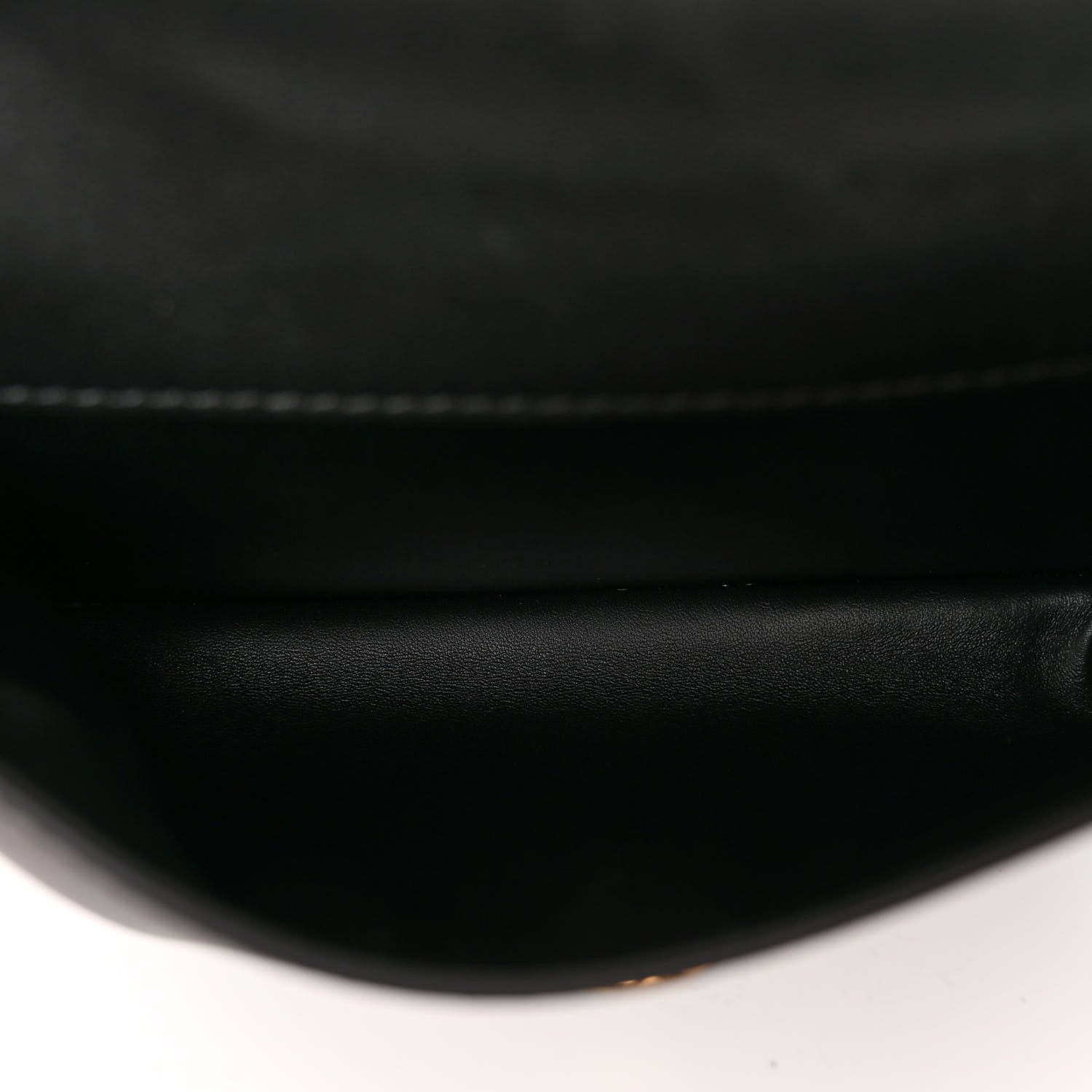 Versace Nappa Calfskin Medusa Ring Evening Clutch Bag Black 6 of 10
