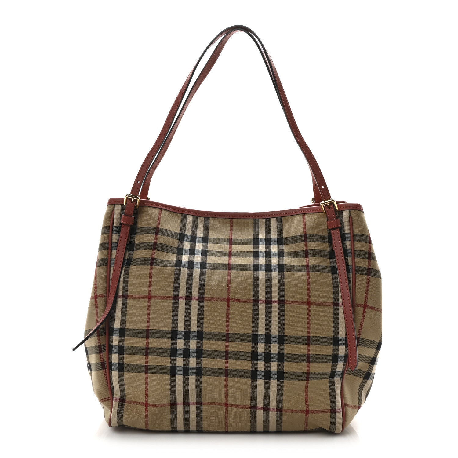 Burberry Horseferry Check Small Canterbury Tote Antique Rose 1 of 11