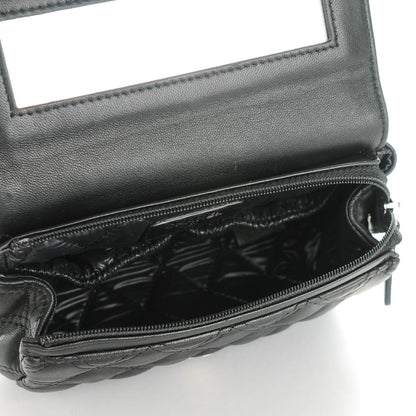Chanel Lambskin Quilted Flap Cosmetic Case Black 5 of 7